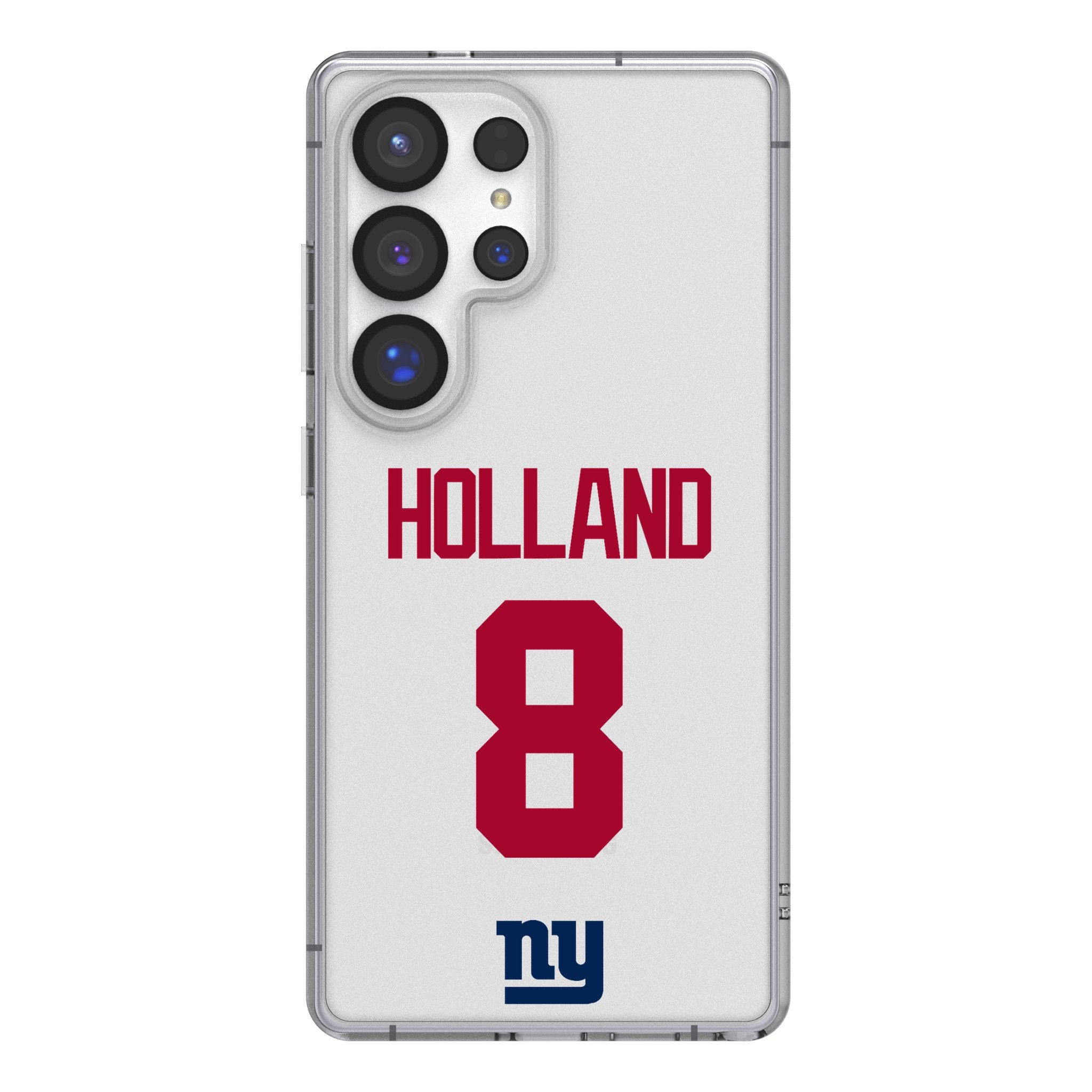Jevon Holland New York Giants 8 Game Tactic Clear Phone Case for Samsung Galaxy - Sports Gifts, Sports Memorabilia, Sports Collectibles, Fan Shop