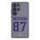 T.J. Hockenson Minnesota Vikings 87 Game Tactic Clear Phone Case for Samsung Galaxy - Sports Gifts, Sports Memorabilia, Sports Collectibles, Fan Shop