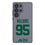 Quinnen Williams New York Jets 95 Game Tactic Clear Phone Case for Samsung Galaxy - Sports Gifts, Sports Memorabilia, Sports Collectibles, Fan Shop