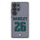 Saquon Barkley Philadelphia Eagles 26 Game Tactic Clear Phone Case for Samsung Galaxy - Sports Gifts, Sports Memorabilia, Sports Collectibles, Fan Shop