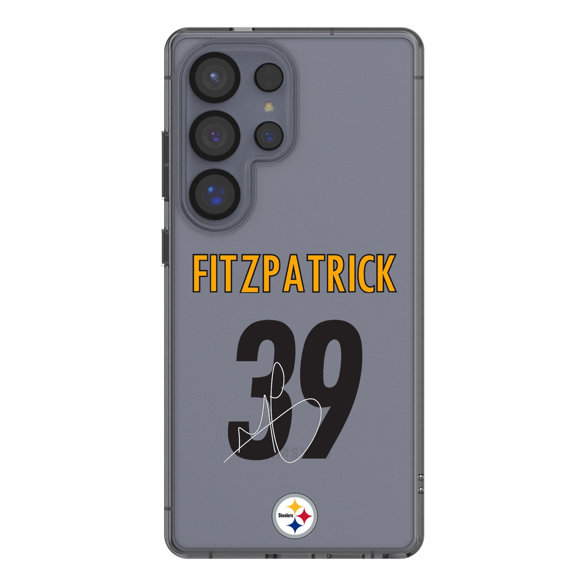 Minkah Fitzpatrick Pittsburgh Steelers 39 Game Tactic Clear Phone Case for Samsung Galaxy - Sports Gifts, Sports Memorabilia, Sports Collectibles, Fan Shop