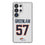 Dre Greenlaw Denver Broncos 57 Game Tactic Clear Phone Case for Samsung Galaxy - Sports Gifts, Sports Memorabilia, Sports Collectibles, Fan Shop