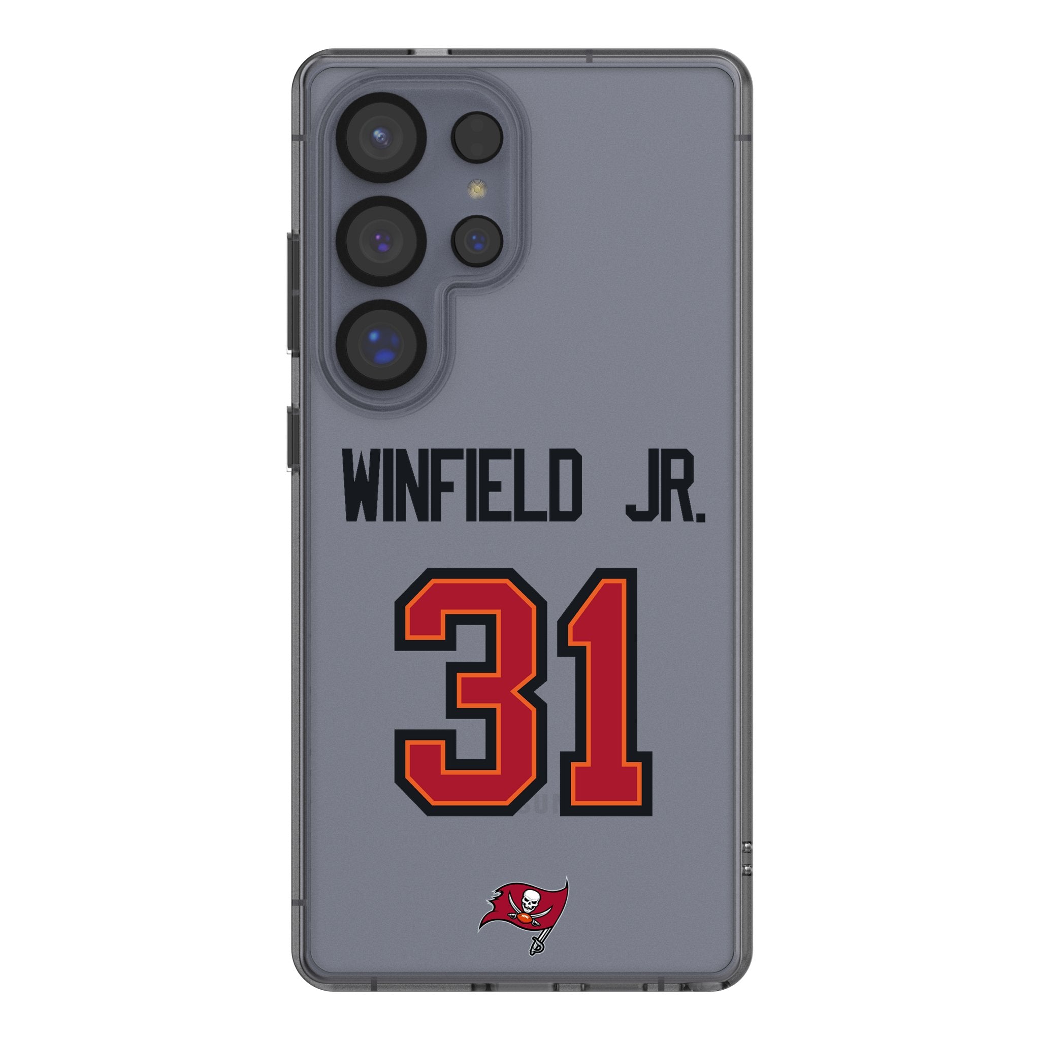 Antoine Winfield Jr. Tampa Bay Buccaneers 31 Game Tactic Clear Phone Case for Samsung Galaxy - Sports Gifts, Sports Memorabilia, Sports Collectibles, Fan Shop