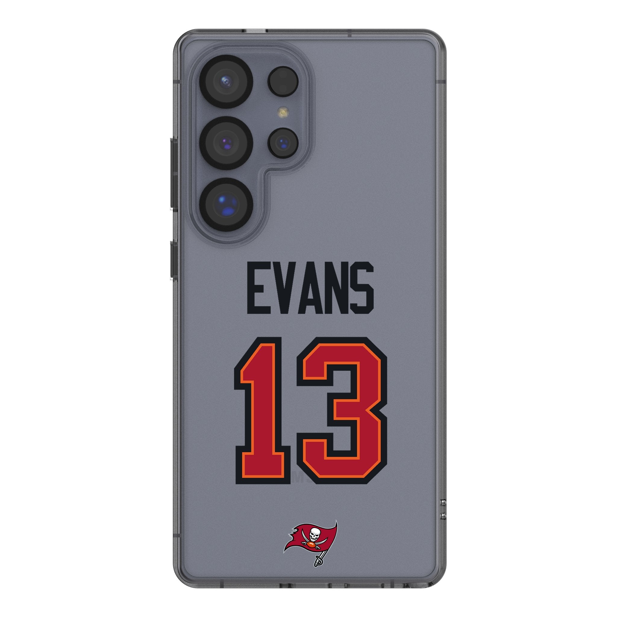 Mike Evans Tampa Bay Buccaneers 13 Game Tactic Clear Phone Case for Samsung Galaxy - Sports Gifts, Sports Memorabilia, Sports Collectibles, Fan Shop