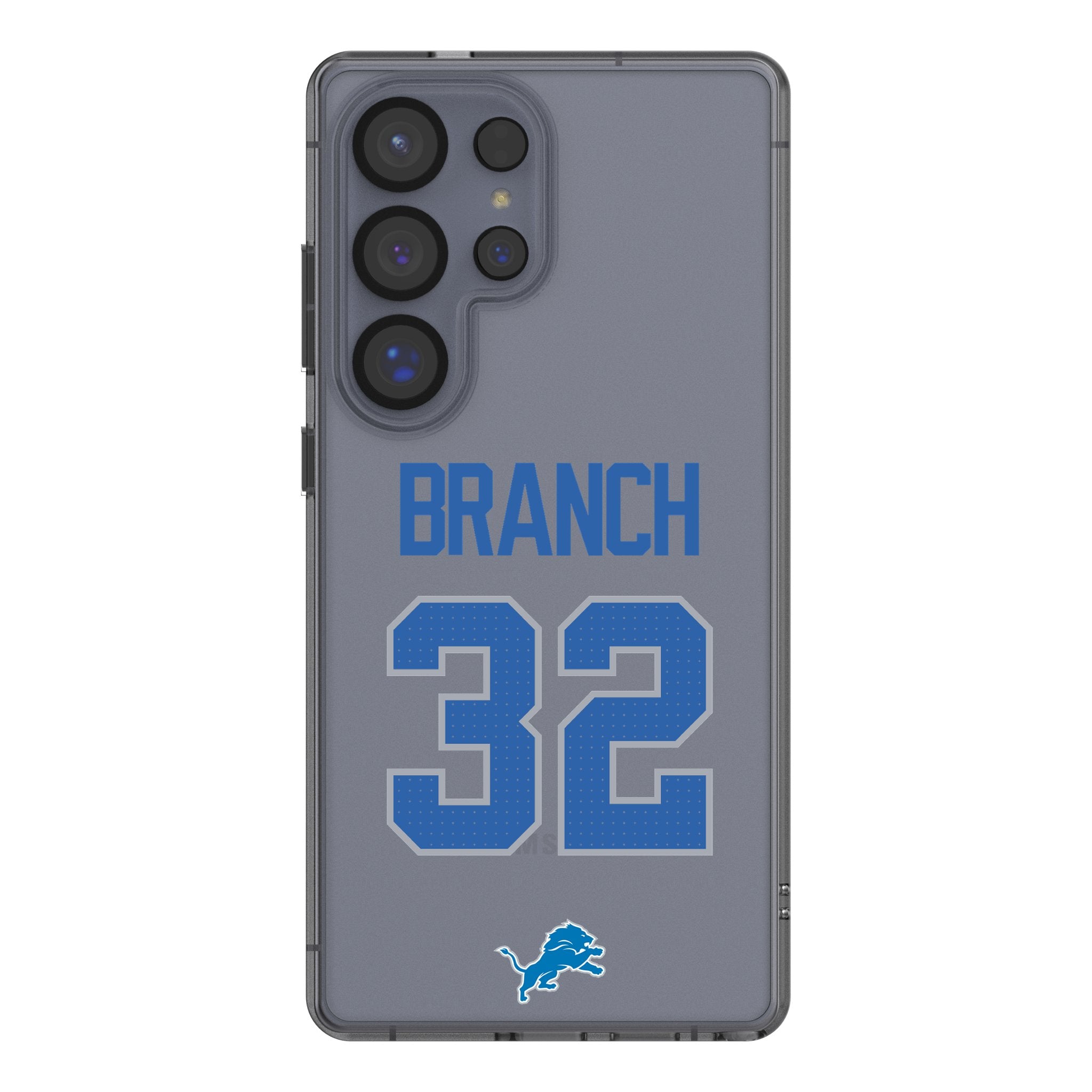 Brian Branch Detroit Lions 32 Game Tactic Clear Phone Case for Samsung Galaxy - Sports Gifts, Sports Memorabilia, Sports Collectibles, Fan Shop