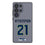 Devon Witherspoon Seattle Seahawks 21 Game Tactic Clear Phone Case for Samsung Galaxy - Sports Gifts, Sports Memorabilia, Sports Collectibles, Fan Shop