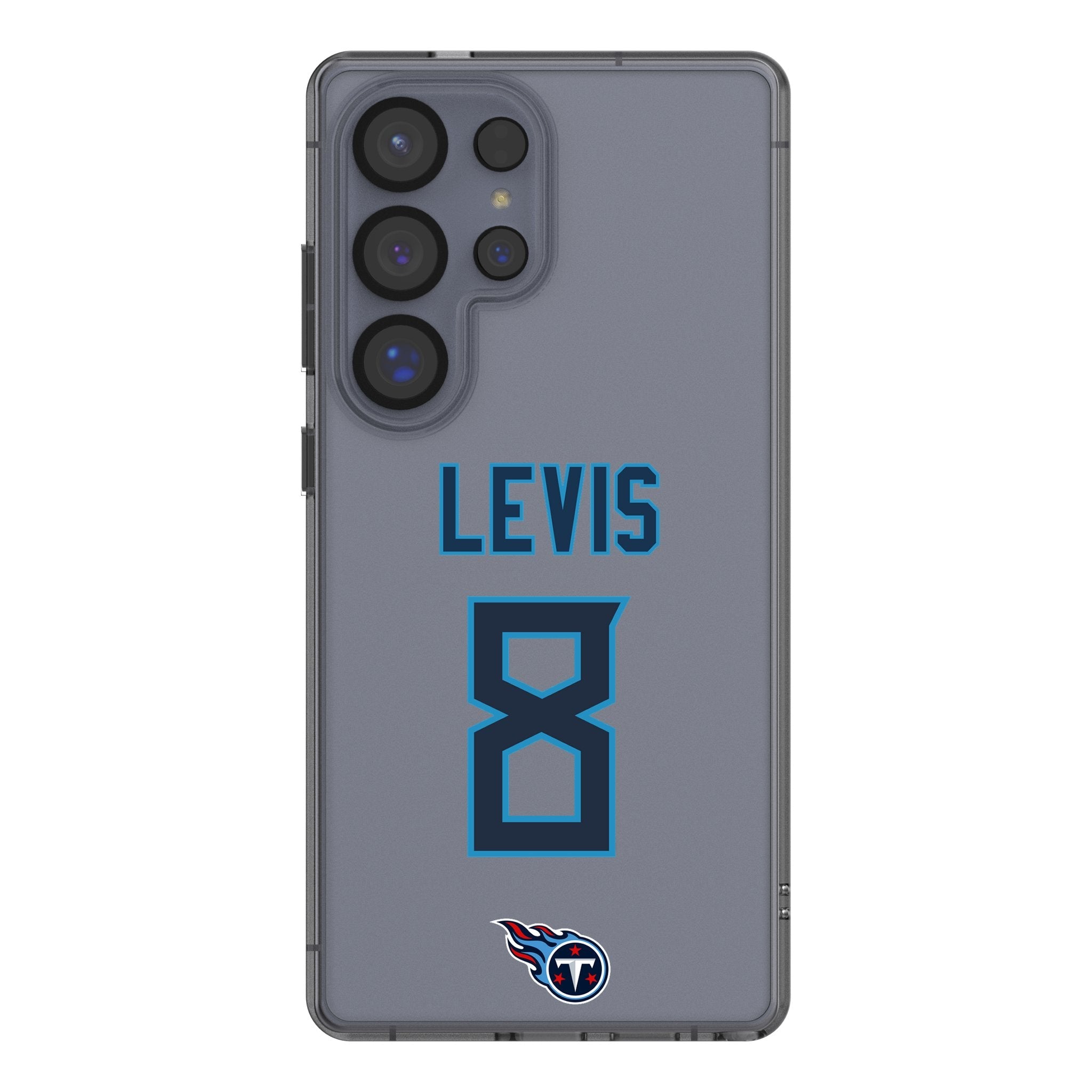 Will Levis Tennessee Titans 8 Game Tactic Clear Phone Case for Samsung Galaxy - Sports Gifts, Sports Memorabilia, Sports Collectibles, Fan Shop
