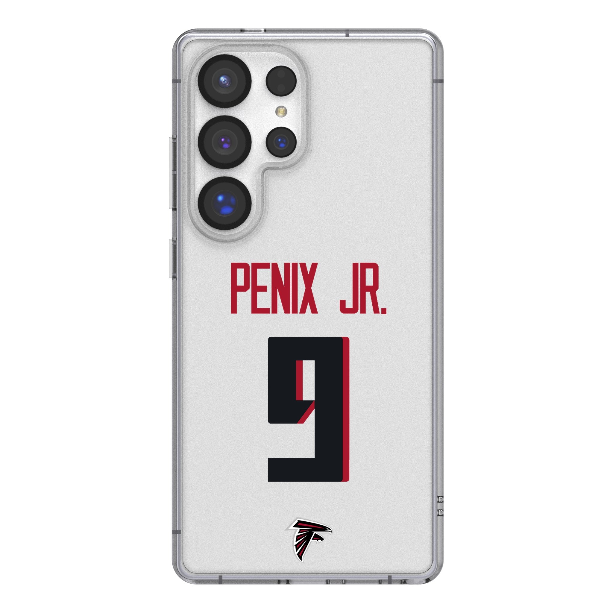 Michael Penix Jr. Atlanta Falcons 9 Game Tactic Clear Phone Case for Samsung Galaxy - Sports Gifts, Sports Memorabilia, Sports Collectibles, Fan Shop