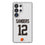 Shedeur Sanders Cleveland Browns 12 Game Tactic Clear Phone Case for Samsung Galaxy - Sports Gifts, Sports Memorabilia, Sports Collectibles, Fan Shop