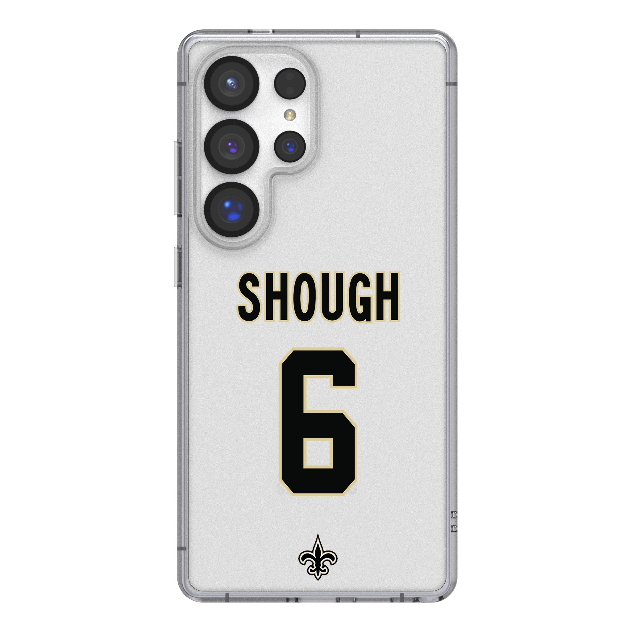 Tyler Shough New Orleans Saints 6 Game Tactic Clear Phone Case for Samsung Galaxy - Sports Gifts, Sports Memorabilia, Sports Collectibles, Fan Shop