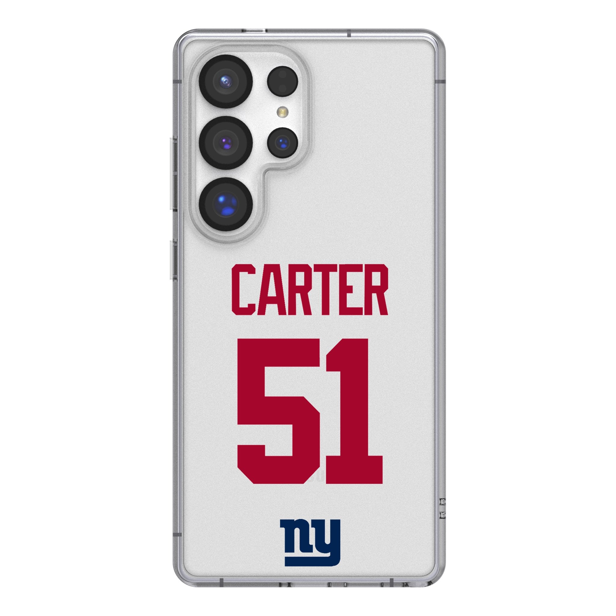 Abdul Carter New York Giants 51 Game Tactic Clear Phone Case for Samsung Galaxy - Sports Gifts, Sports Memorabilia, Sports Collectibles, Fan Shop