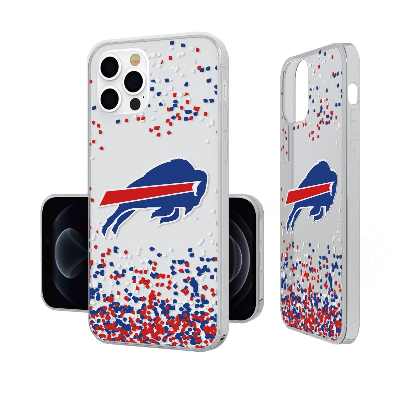 Buffalo Bills Confetti Clear Case - 757 Sports Collectibles