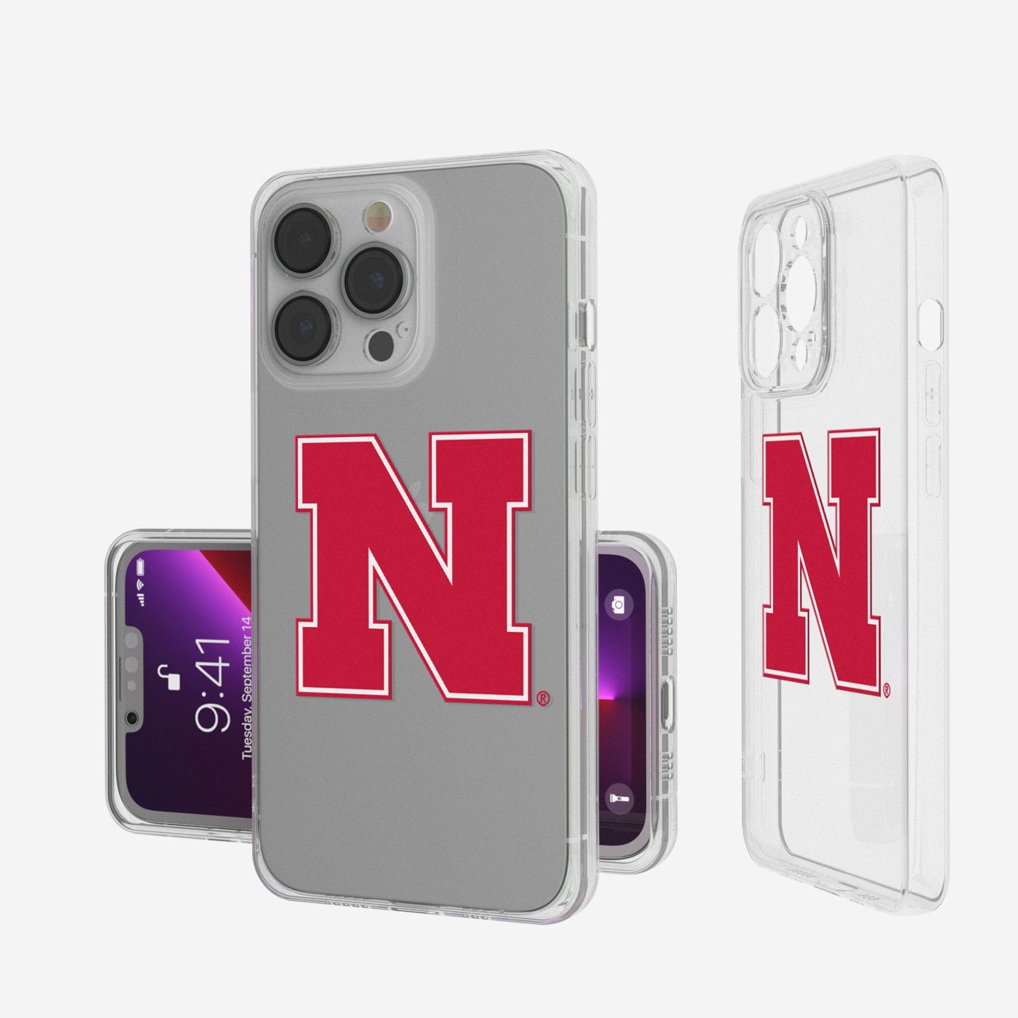 University of Nebraska Huskers Block N Insignia Clear Phone Case - Sports Gifts, Sports Memorabilia, Sports Collectibles, Fan Shop