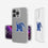 University of Memphis Tigers Insignia Clear Phone Case - Sports Gifts, Sports Memorabilia, Sports Collectibles, Fan Shop