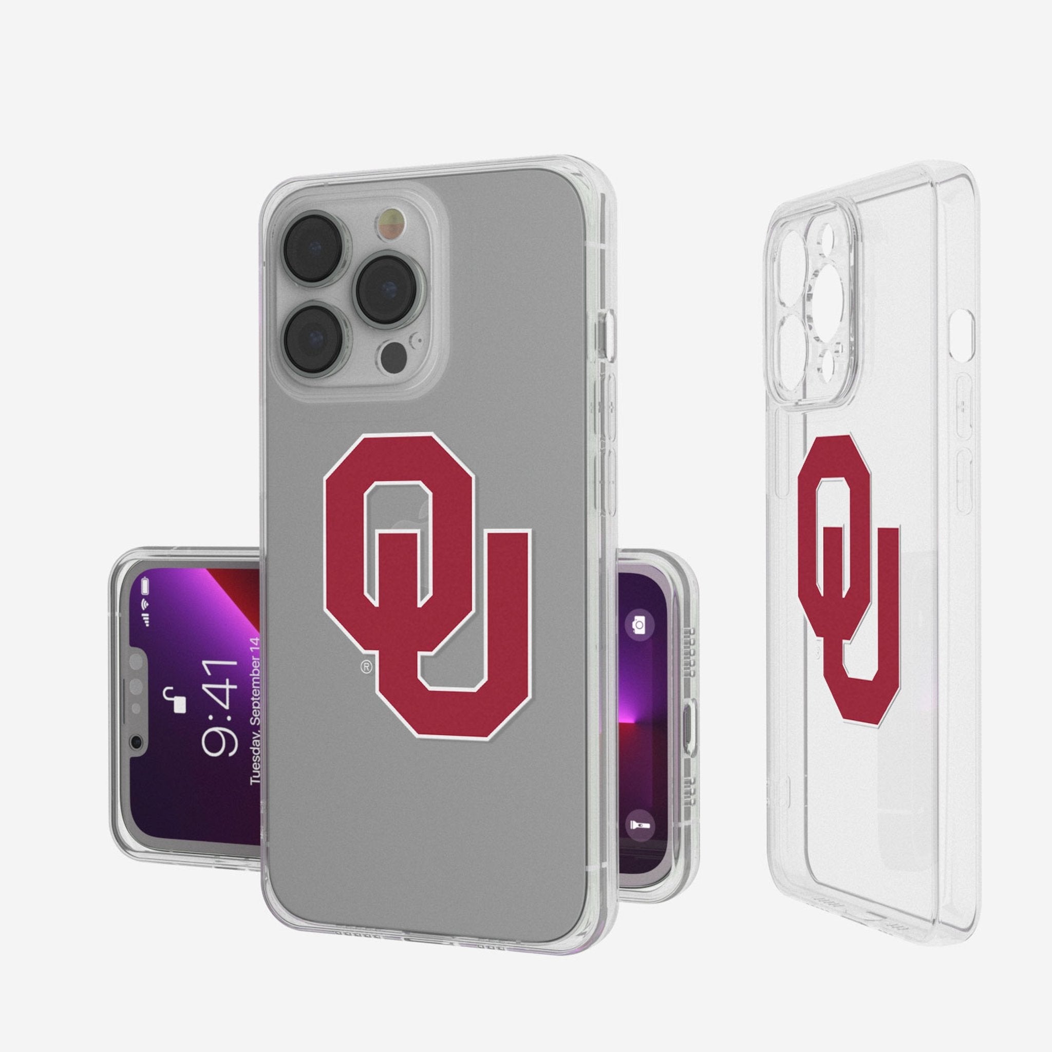 University of Oklahoma Sooners Insignia Clear Phone Case - Sports Gifts, Sports Memorabilia, Sports Collectibles, Fan Shop