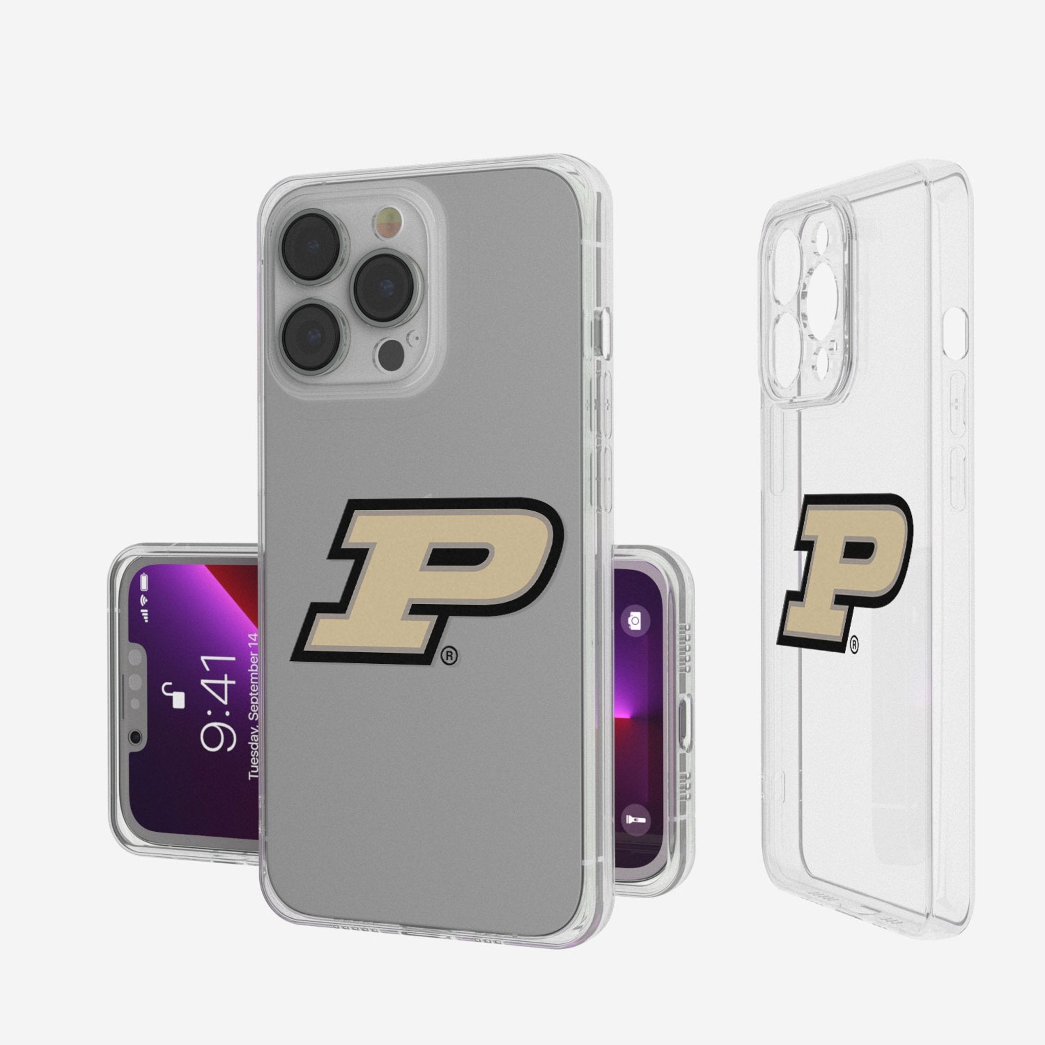 Purdue University Boilermakers Insignia Clear Phone Case - Sports Gifts, Sports Memorabilia, Sports Collectibles, Fan Shop