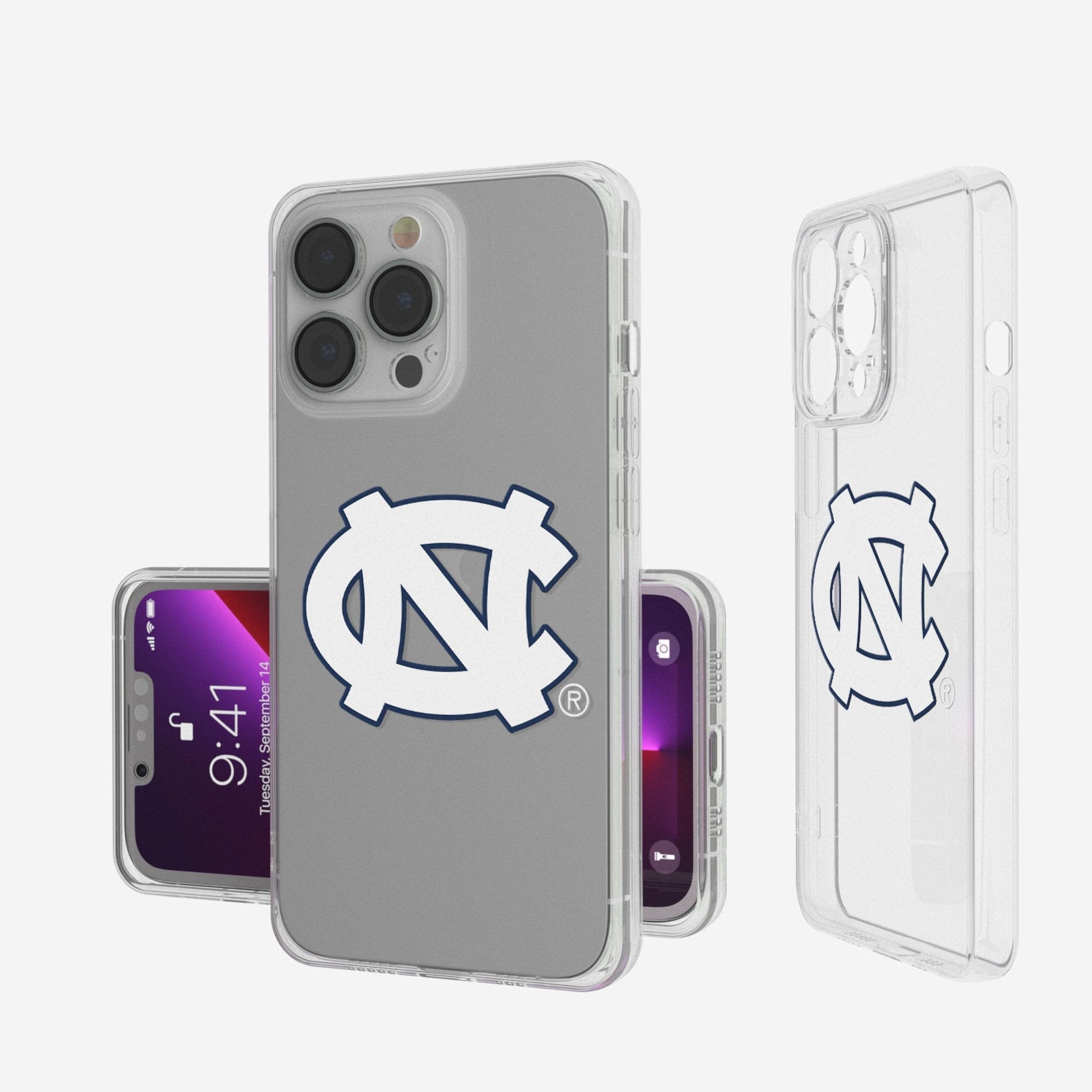 University of North Carolina Tar Heels Insignia Clear Phone Case - Sports Gifts, Sports Memorabilia, Sports Collectibles, Fan Shop
