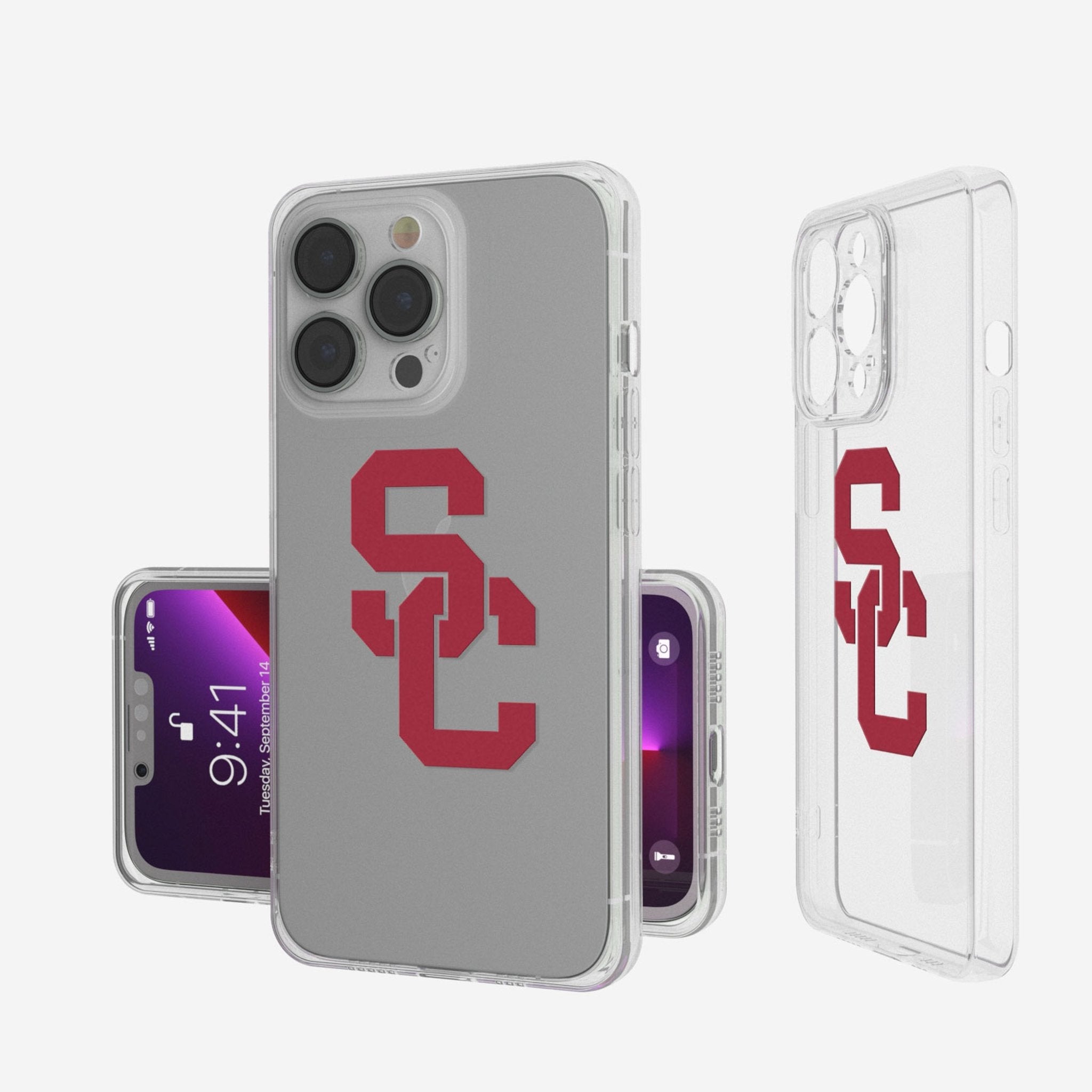 University of Southern California Trojans Insignia Clear Phone Case - Sports Gifts, Sports Memorabilia, Sports Collectibles, Fan Shop