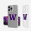 University of Washington Huskies Insignia Clear Phone Case - Sports Gifts, Sports Memorabilia, Sports Collectibles, Fan Shop