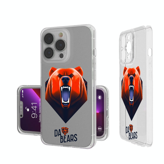Chicago Bears 2024 Illustrated Limited Edition Clear Phone Case-0