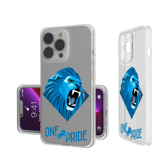 Detroit Lions 2024 Illustrated Limited Edition Clear Phone Case-0