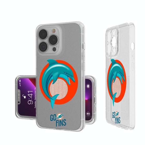 Miami Dolphins 2024 Illustrated Limited Edition Clear Phone Case-0