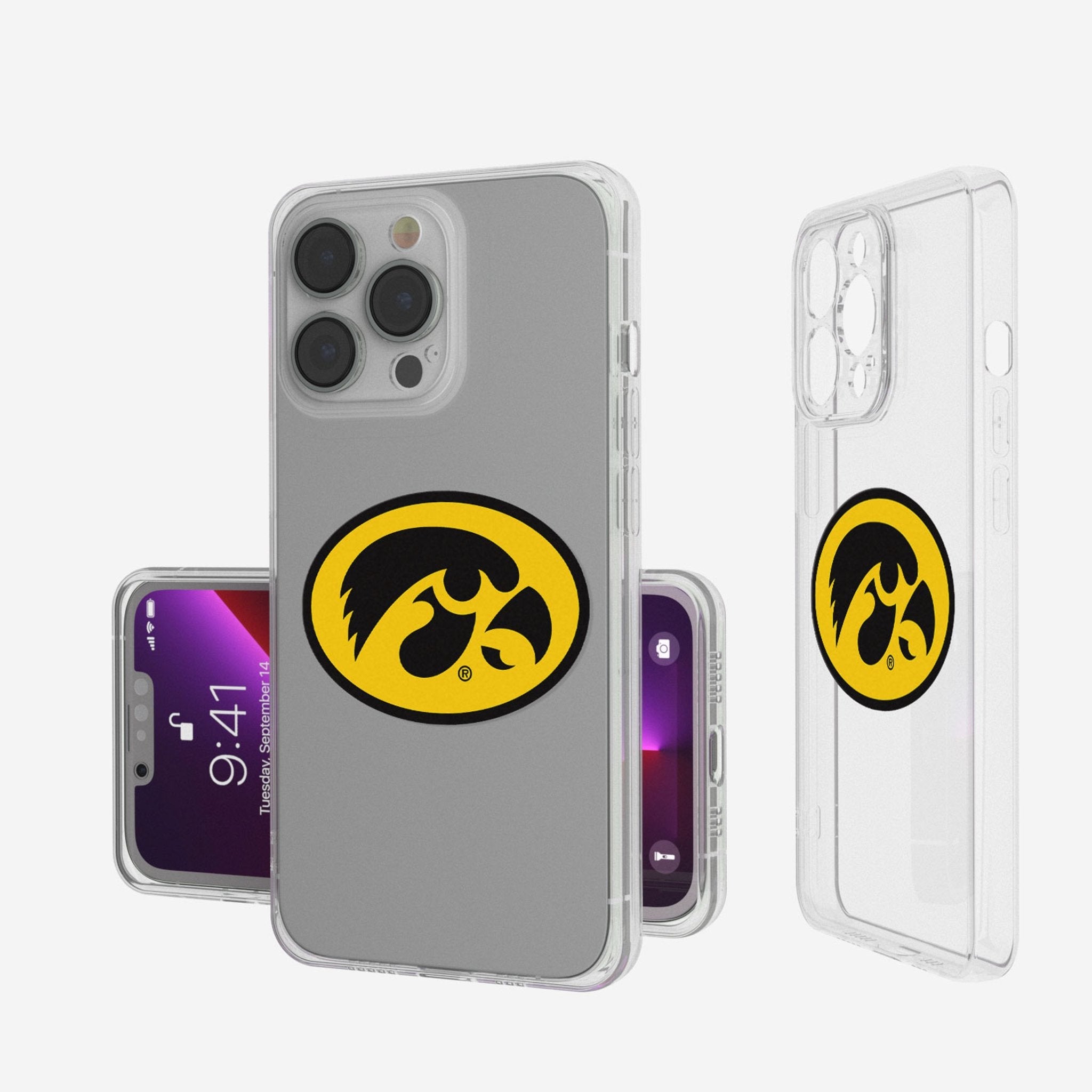 University of Iowa Hawkeyes Insignia Clear Phone Case - Sports Gifts, Sports Memorabilia, Sports Collectibles, Fan Shop