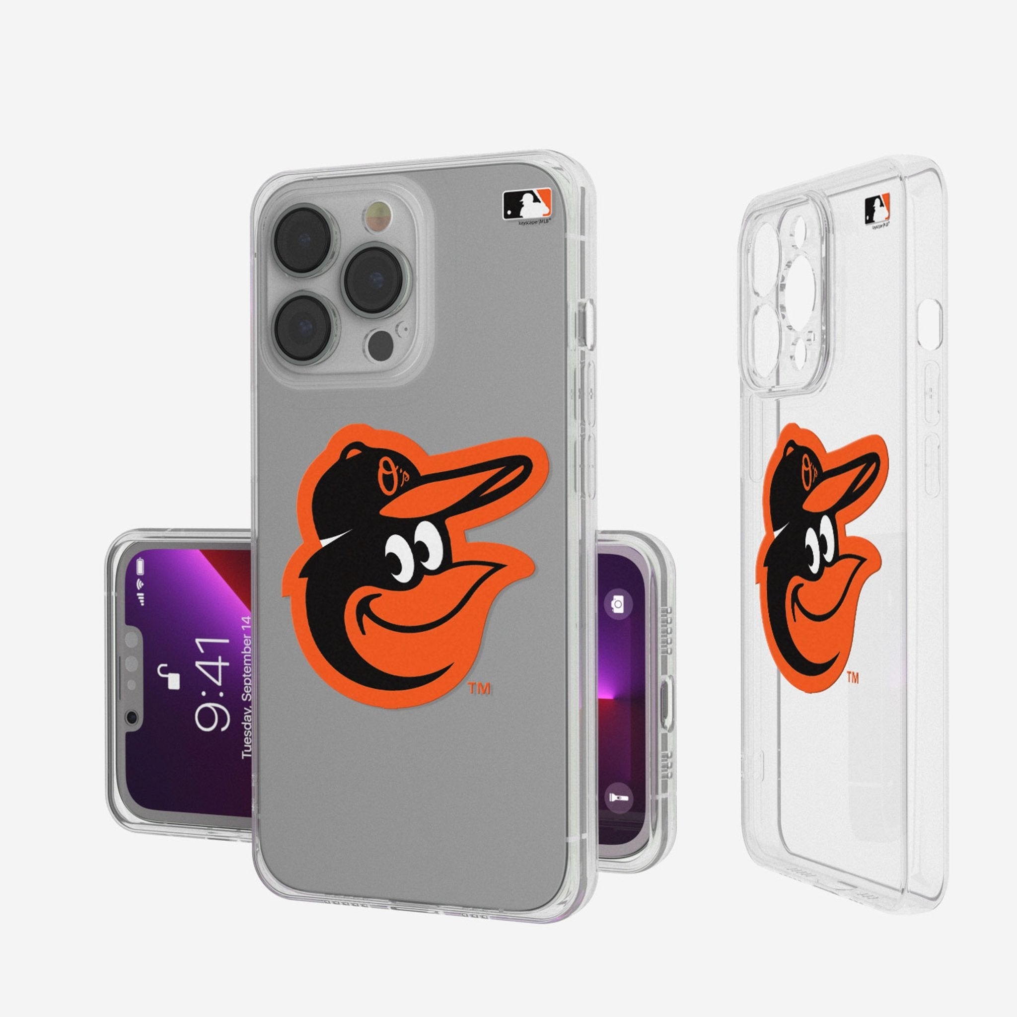 Baltimore Orioles Insignia Clear Phone Case - Sports Gifts, Sports Memorabilia, Sports Collectibles, Fan Shop
