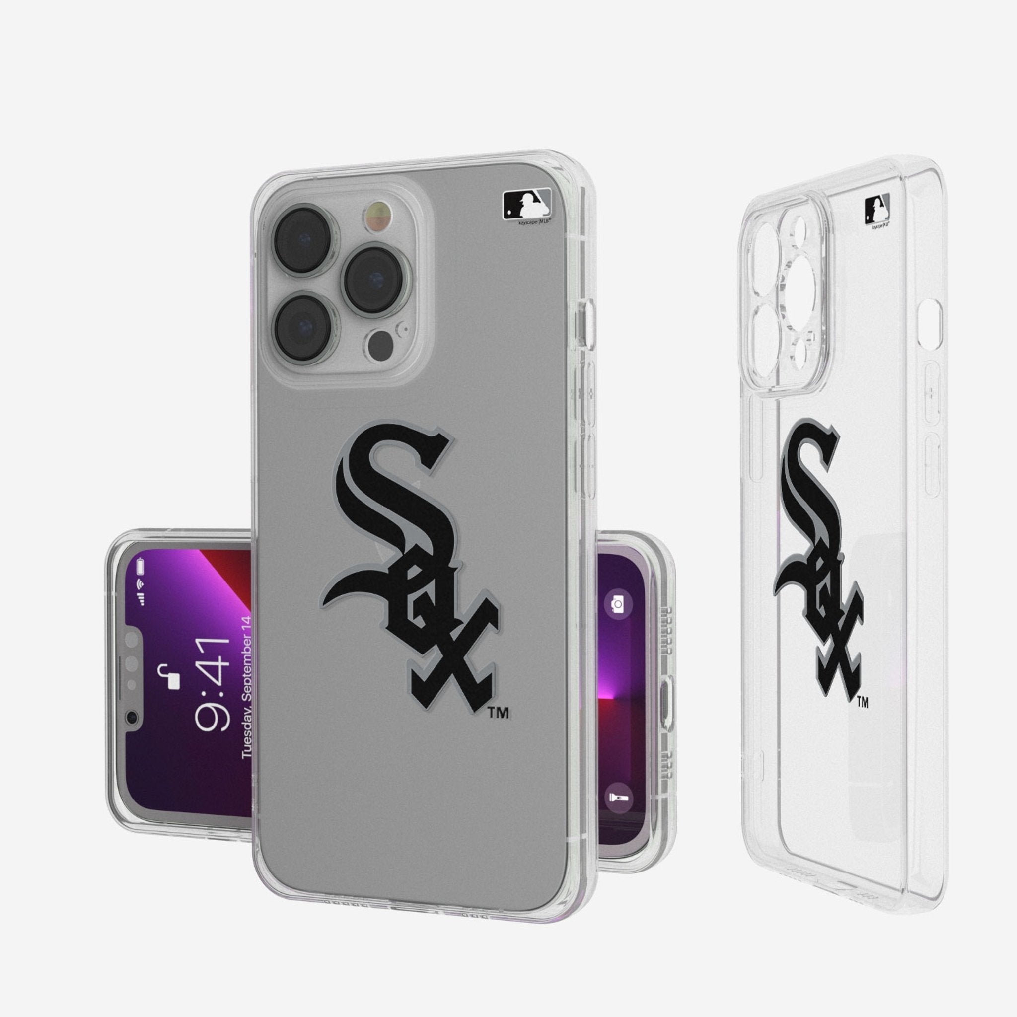 Chicago White Sox Insignia Clear Phone Case - Sports Gifts, Sports Memorabilia, Sports Collectibles, Fan Shop