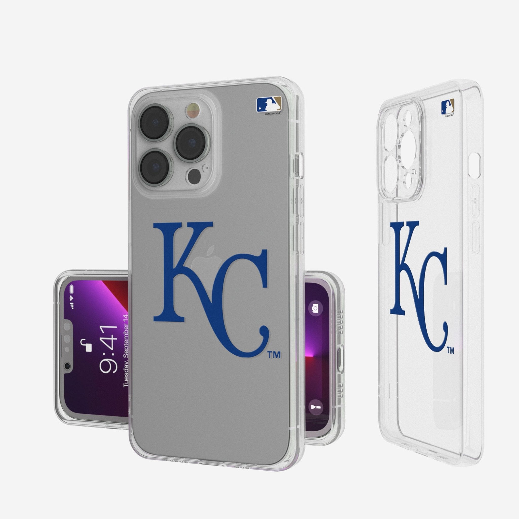 Kansas City Royals Insignia Clear Phone Case - Sports Gifts, Sports Memorabilia, Sports Collectibles, Fan Shop