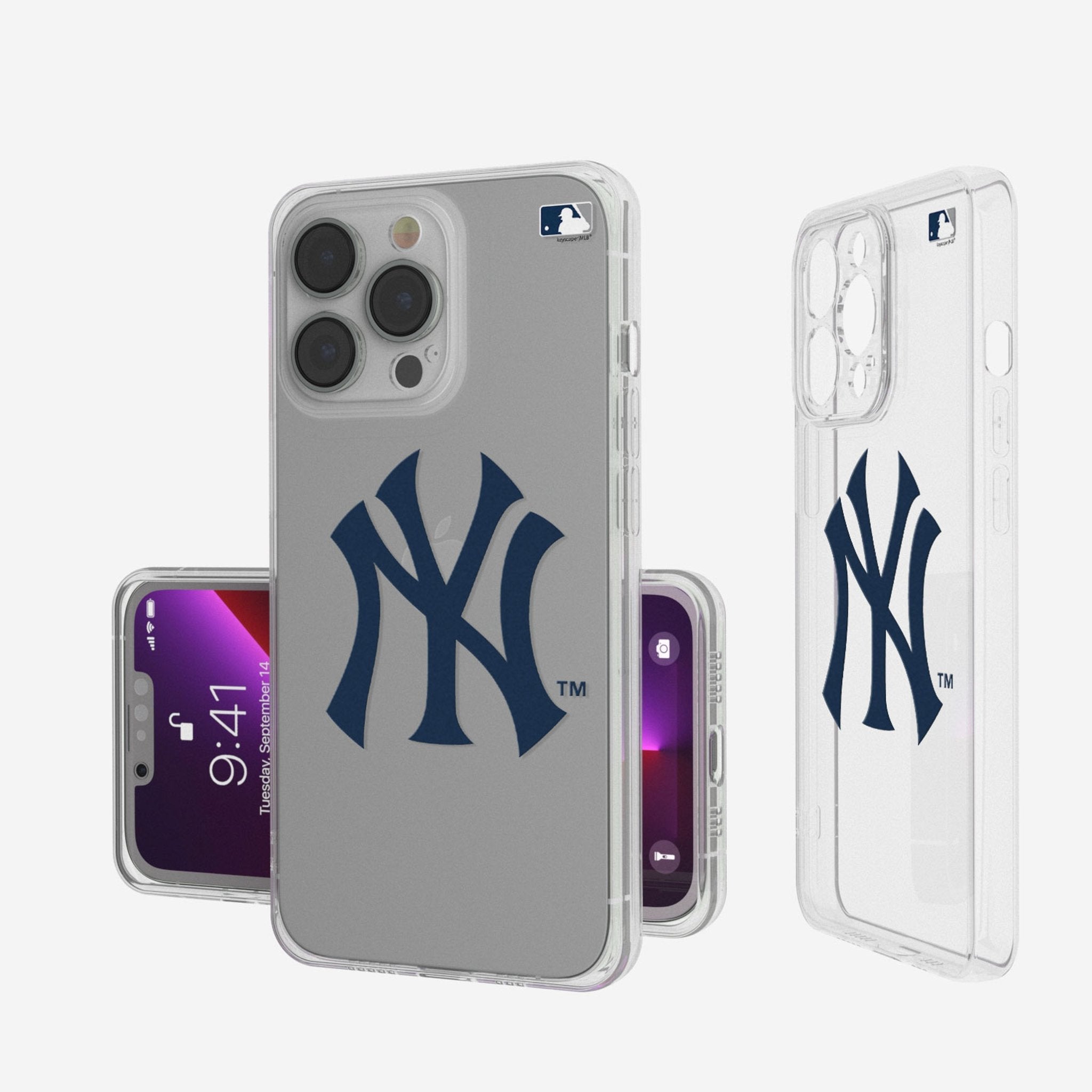 New York Yankees Insignia Clear Phone Case - Sports Gifts, Sports Memorabilia, Sports Collectibles, Fan Shop