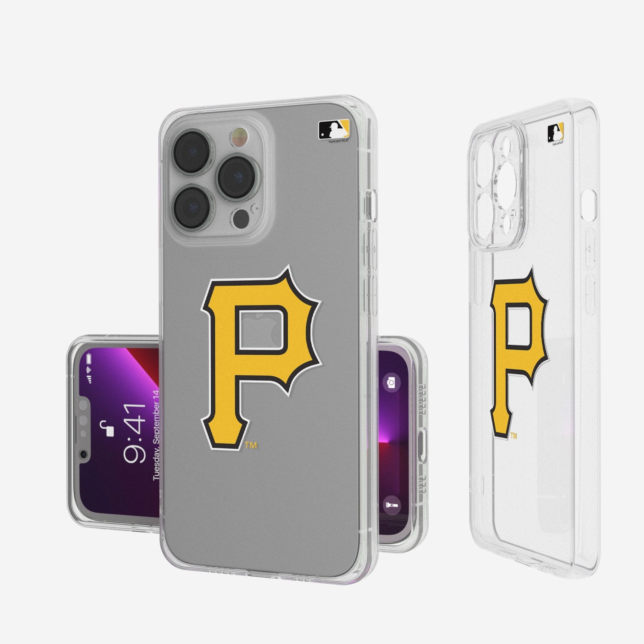 Pittsburgh Pirates Insignia Clear Phone Case - Sports Gifts, Sports Memorabilia, Sports Collectibles, Fan Shop