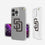 San Diego Padres Insignia Clear Phone Case - Sports Gifts, Sports Memorabilia, Sports Collectibles, Fan Shop