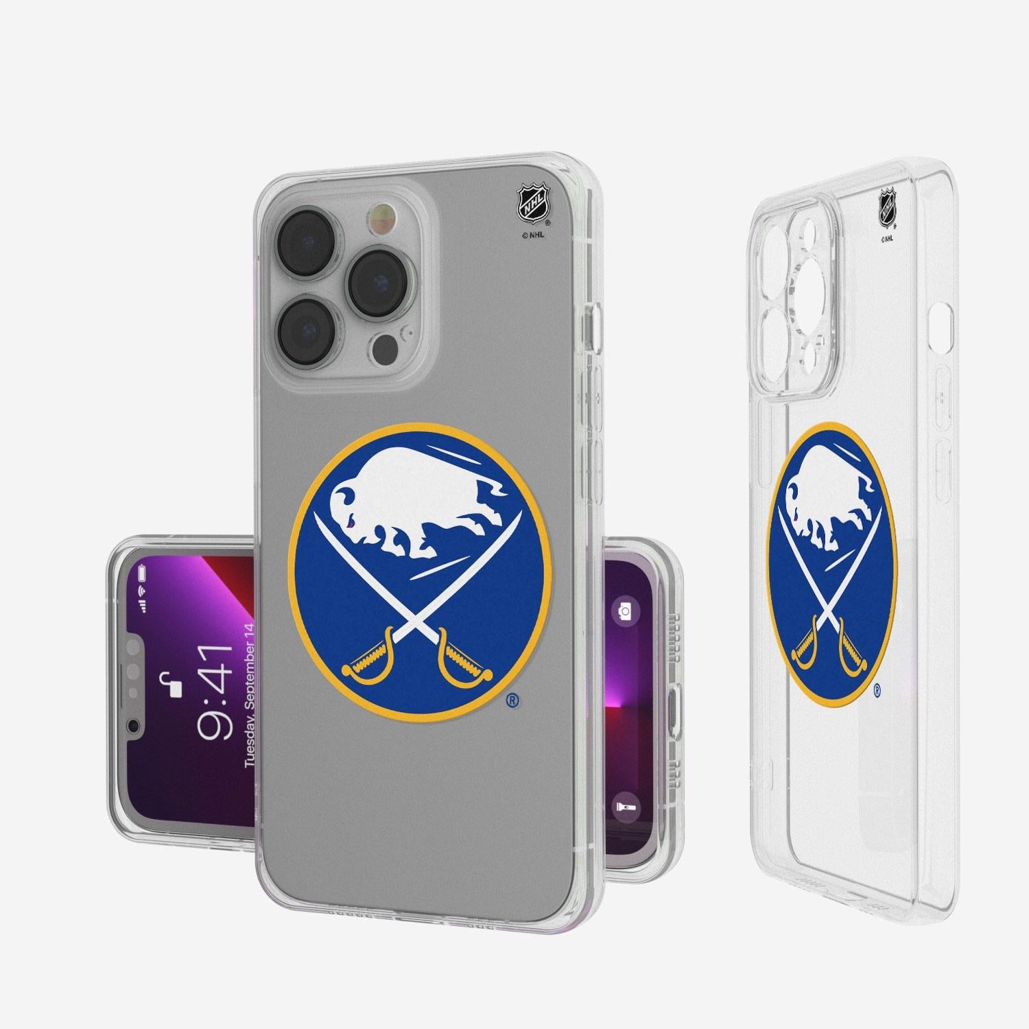 Buffalo Sabres Insignia Clear Phone Case - Sports Gifts, Sports Memorabilia, Sports Collectibles, Fan Shop