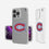 Montreal Canadiens Insignia Clear Phone Case - Sports Gifts, Sports Memorabilia, Sports Collectibles, Fan Shop