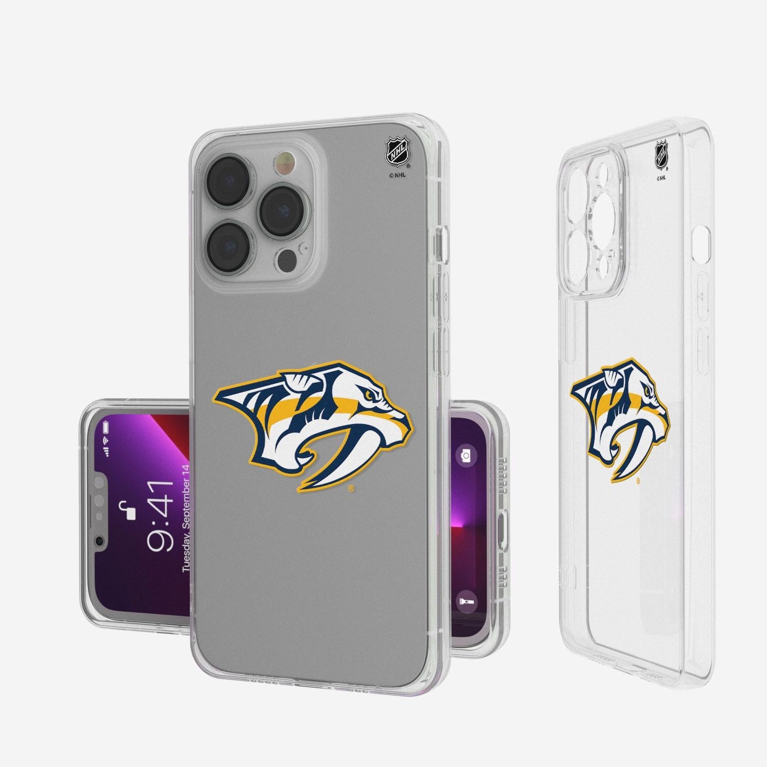 Nashville Predators Insignia Clear Phone Case - Sports Gifts, Sports Memorabilia, Sports Collectibles, Fan Shop
