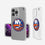 New York Islanders Insignia Clear Phone Case - Sports Gifts, Sports Memorabilia, Sports Collectibles, Fan Shop
