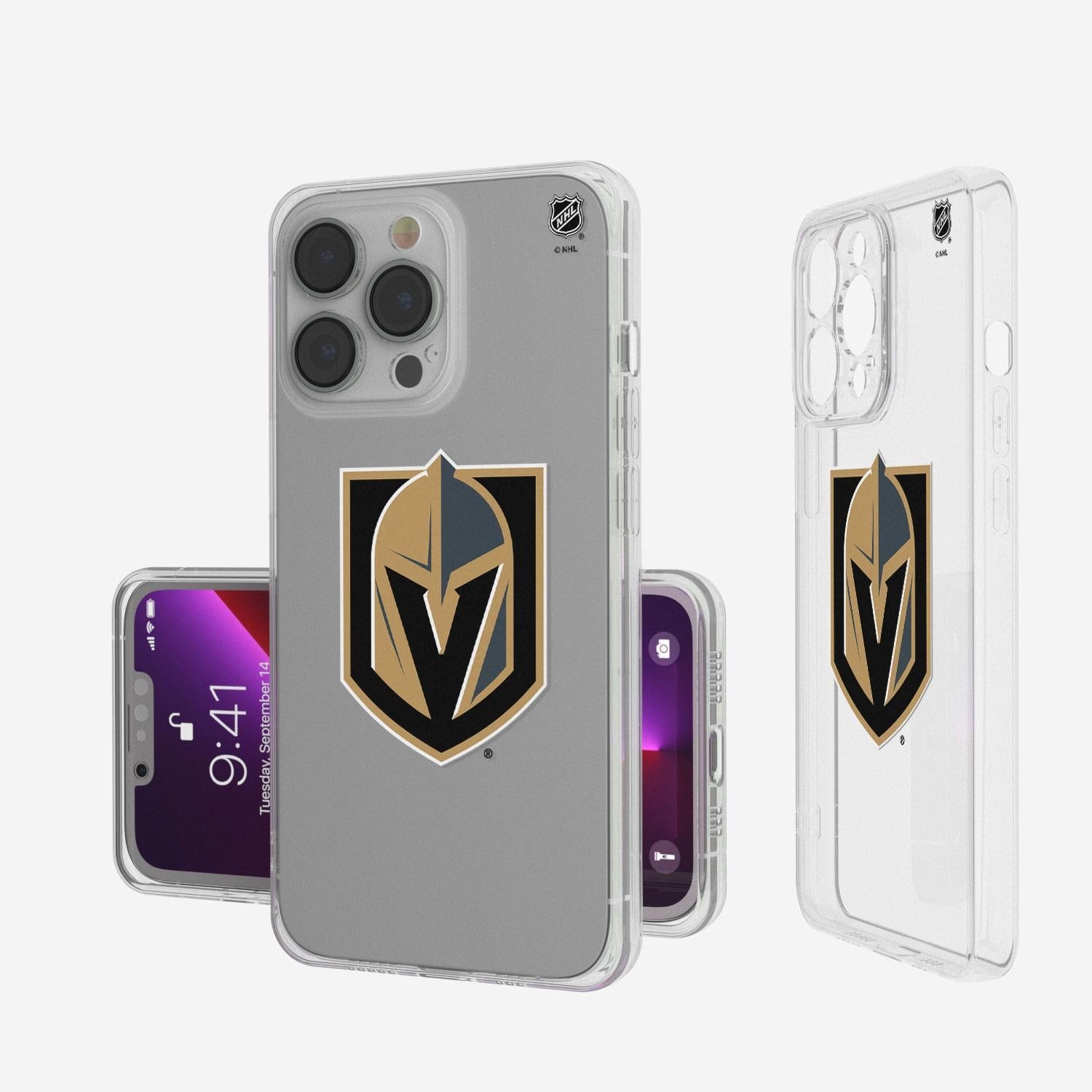 Vegas Golden Knights Insignia Clear Phone Case - Sports Gifts, Sports Memorabilia, Sports Collectibles, Fan Shop