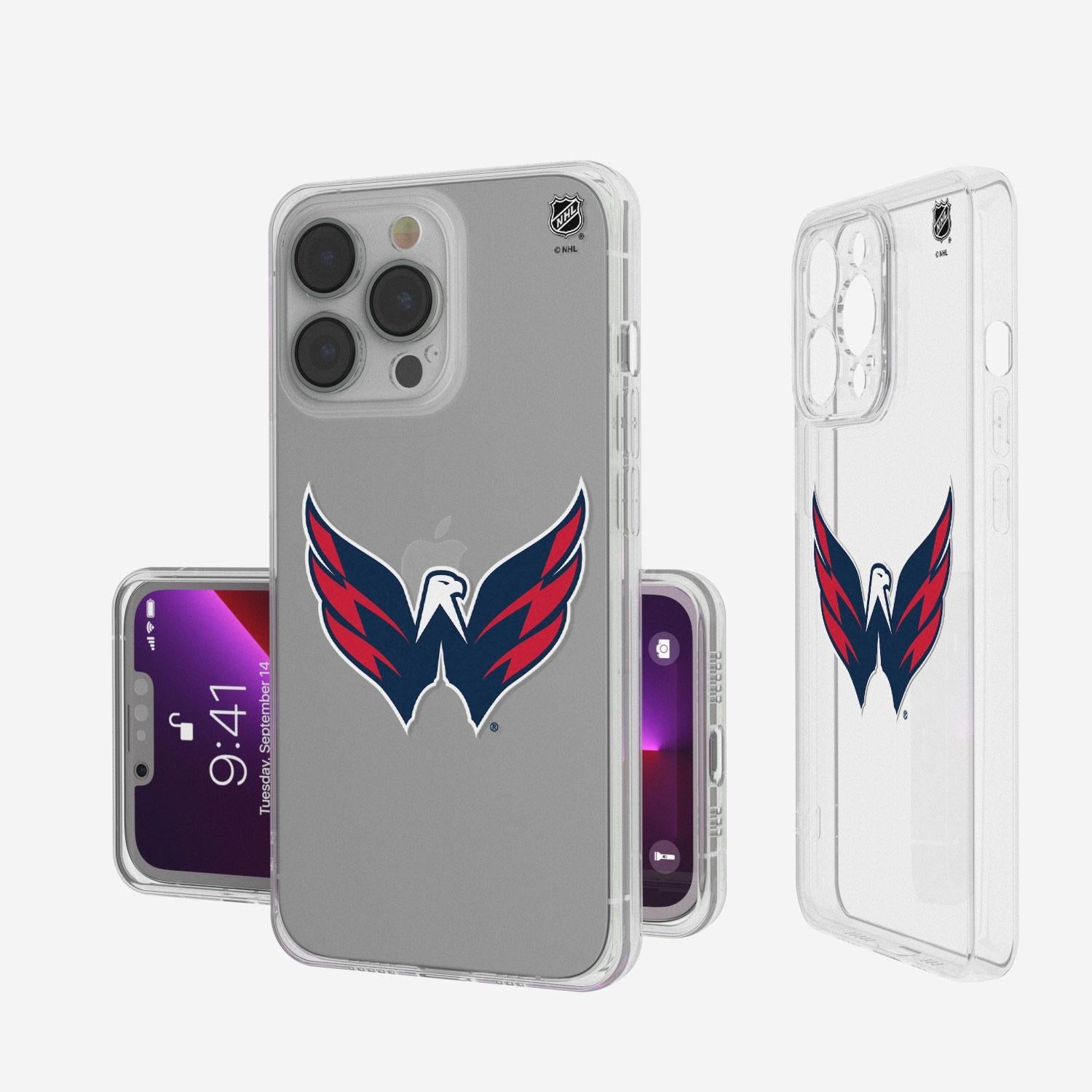 Washington Capitals Insignia Clear Phone Case - Sports Gifts, Sports Memorabilia, Sports Collectibles, Fan Shop