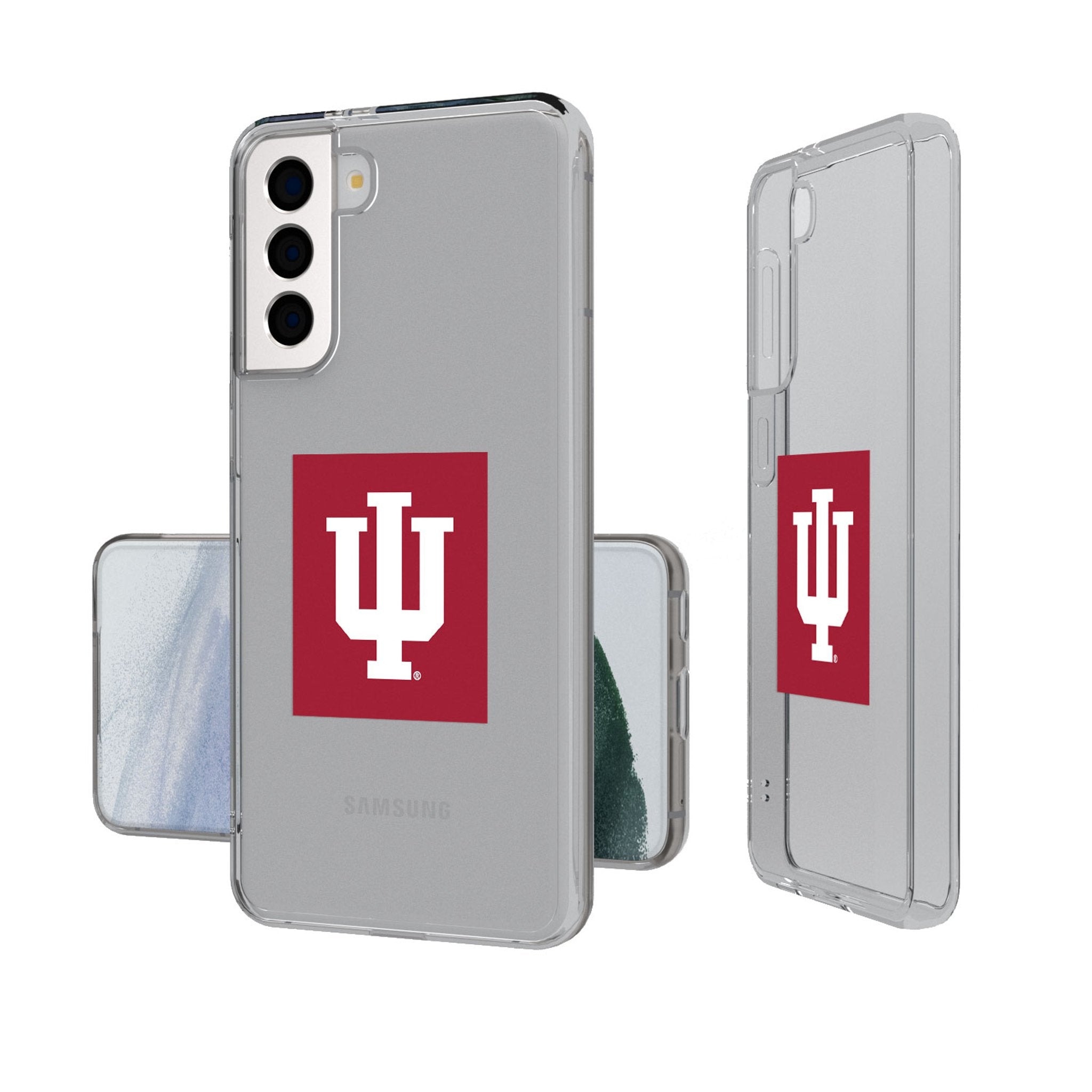 Indiana University Hoosiers Insignia Clear Phone Case - Sports Gifts, Sports Memorabilia, Sports Collectibles, Fan Shop