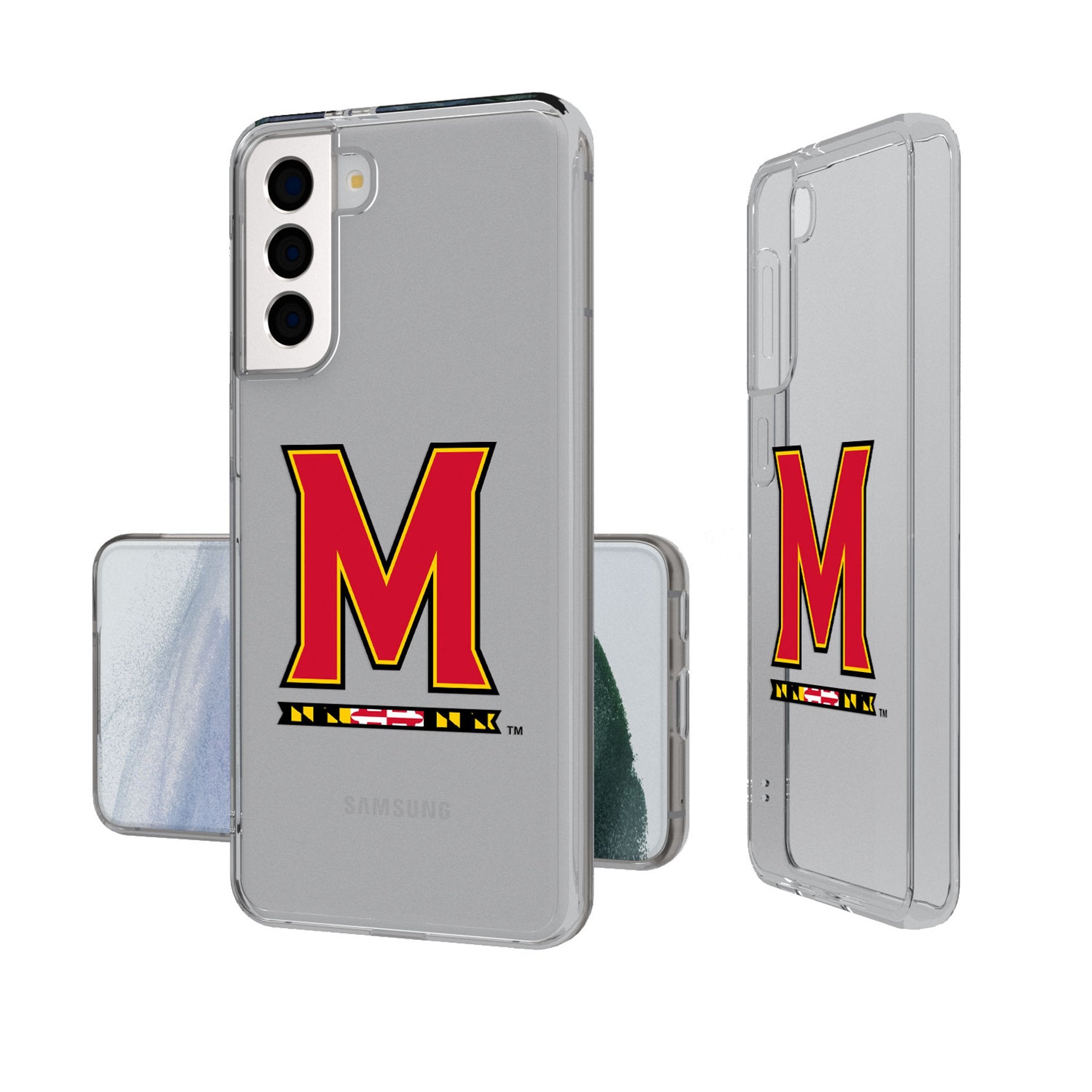 University of Maryland Terrapins Insignia Clear Phone Case - Sports Gifts, Sports Memorabilia, Sports Collectibles, Fan Shop