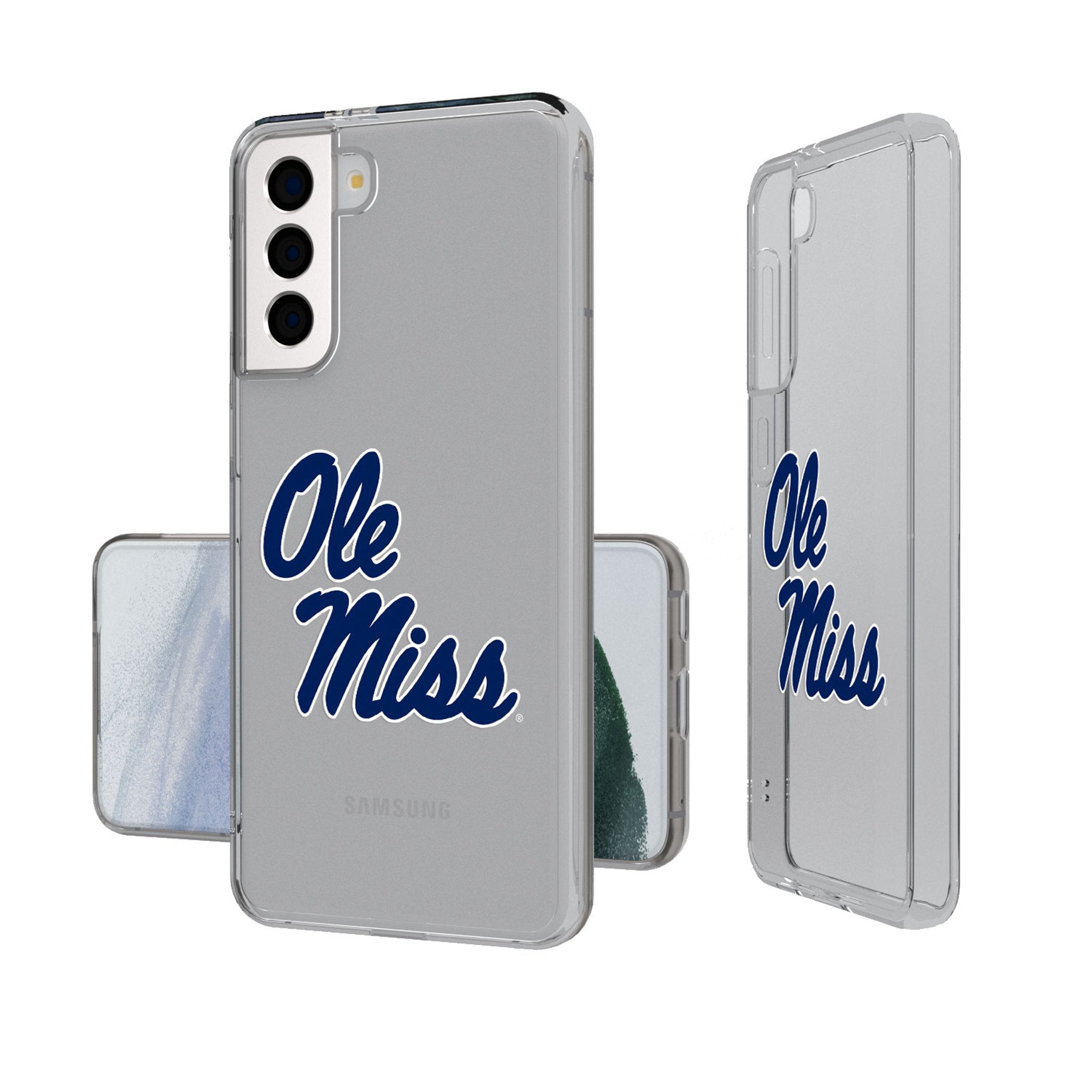 University of Mississippi Rebels Insignia Clear Phone Case - Sports Gifts, Sports Memorabilia, Sports Collectibles, Fan Shop