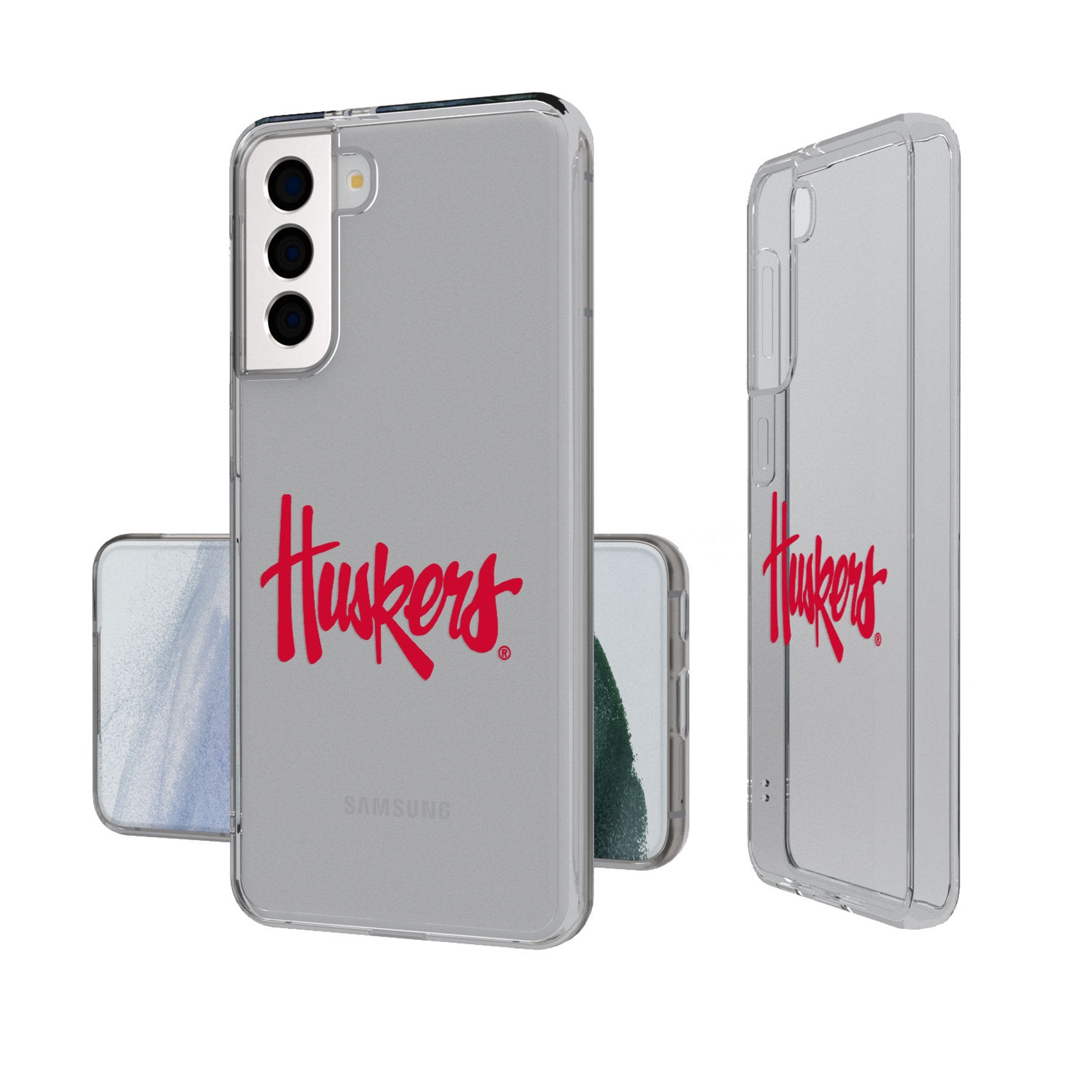 University of Nebraska Huskers Insignia Clear Phone Case - Sports Gifts, Sports Memorabilia, Sports Collectibles, Fan Shop