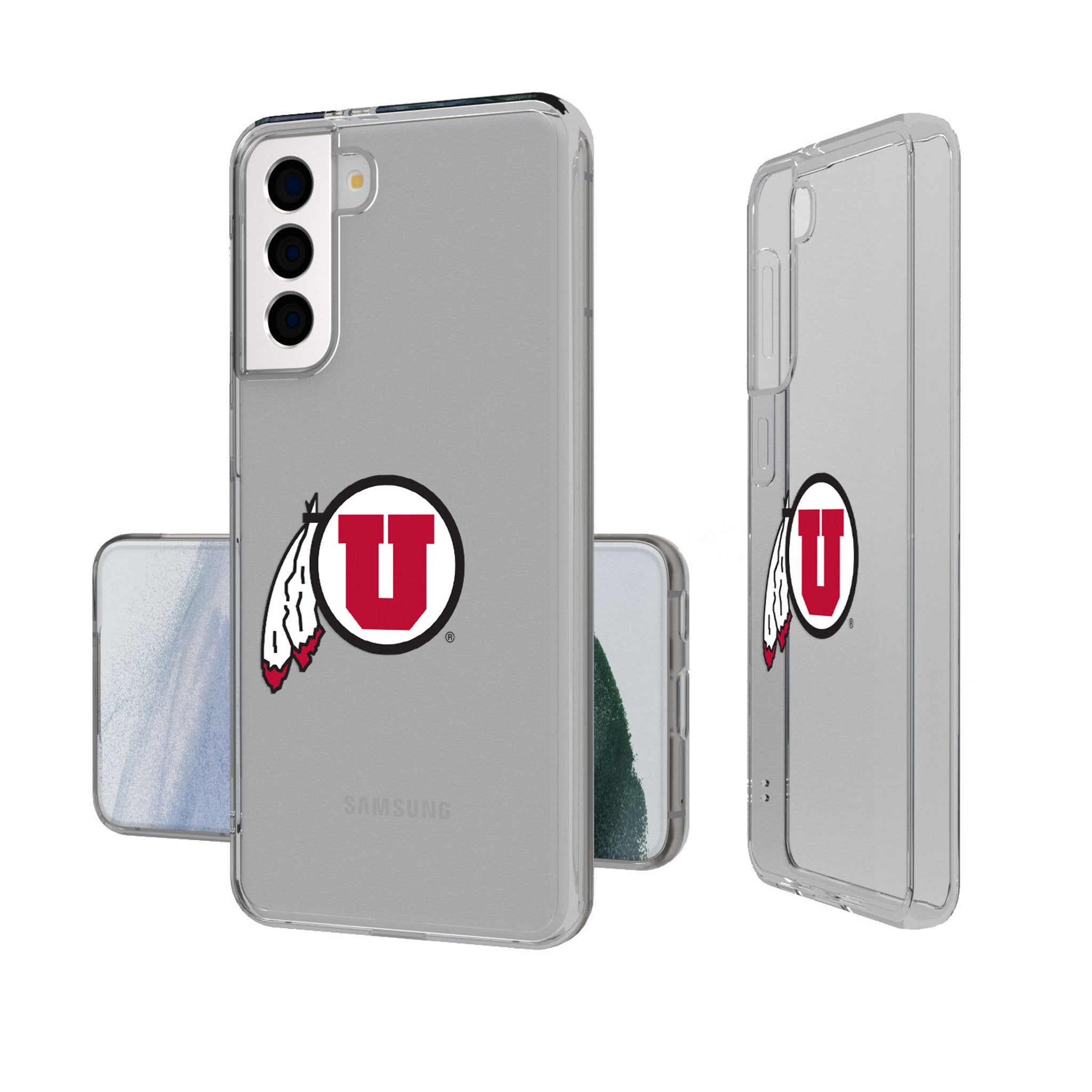 University of Utah Utes Insignia Clear Phone Case - Sports Gifts, Sports Memorabilia, Sports Collectibles, Fan Shop