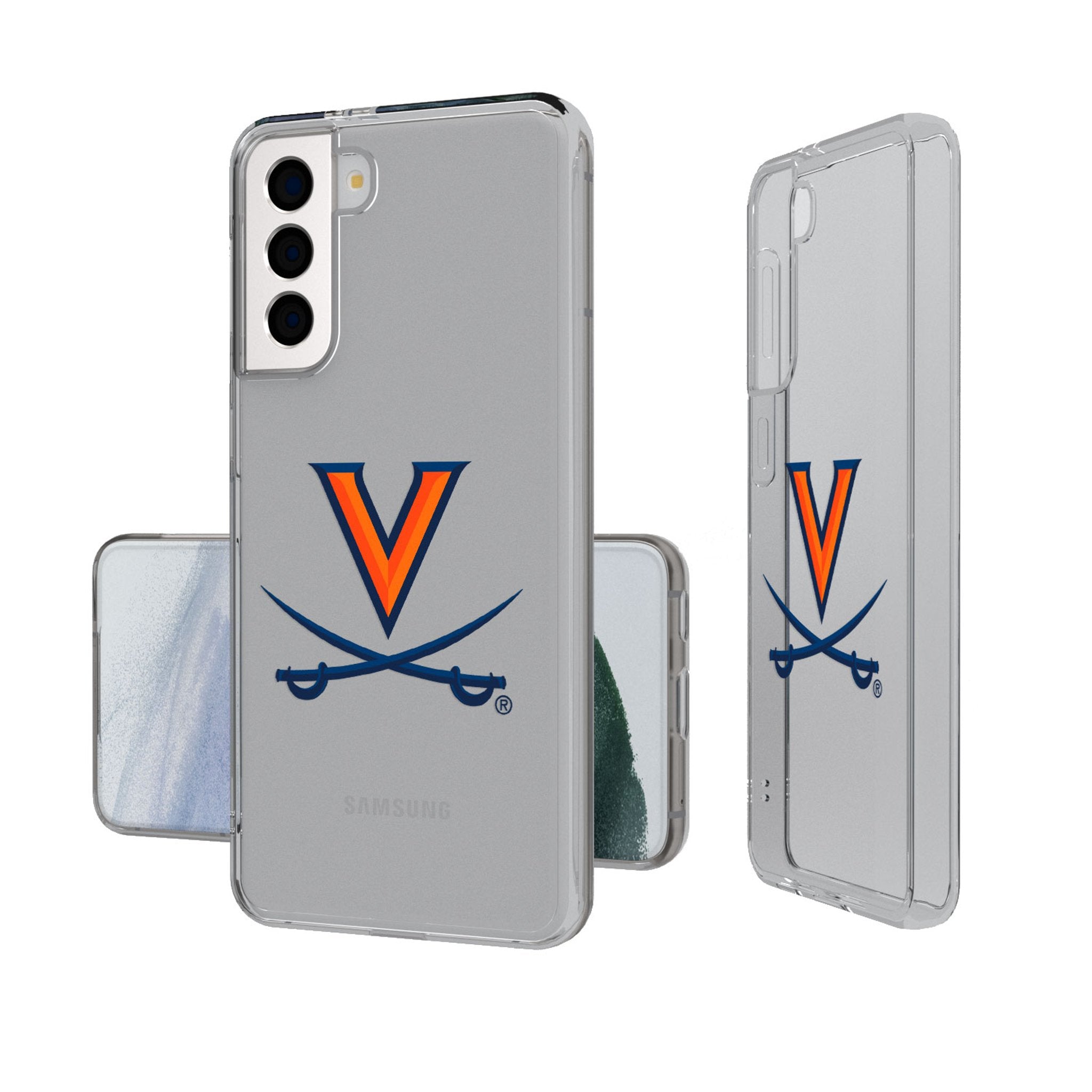 University of Virginia Cavaliers Insignia Clear Phone Case - Sports Gifts, Sports Memorabilia, Sports Collectibles, Fan Shop