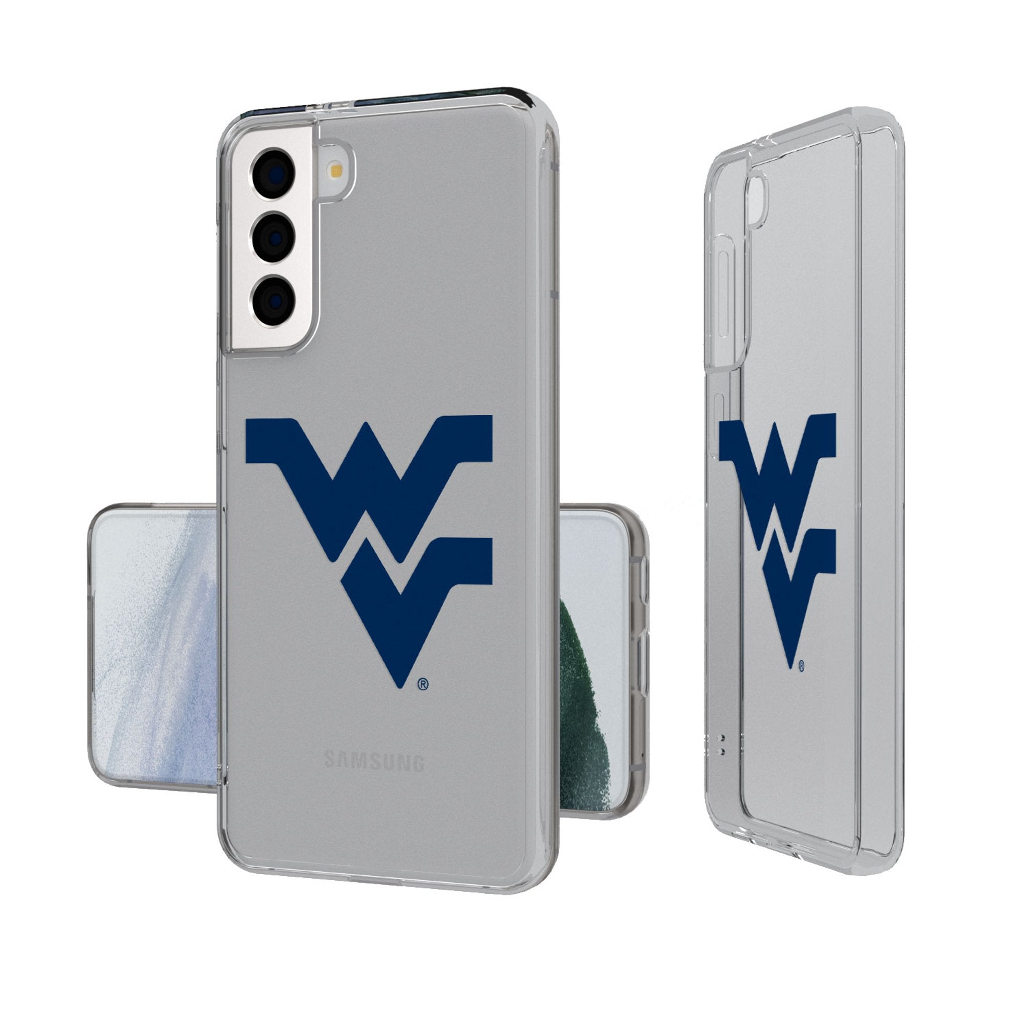 West Virginia University Mountaineers Insignia Clear Phone Case - Sports Gifts, Sports Memorabilia, Sports Collectibles, Fan Shop