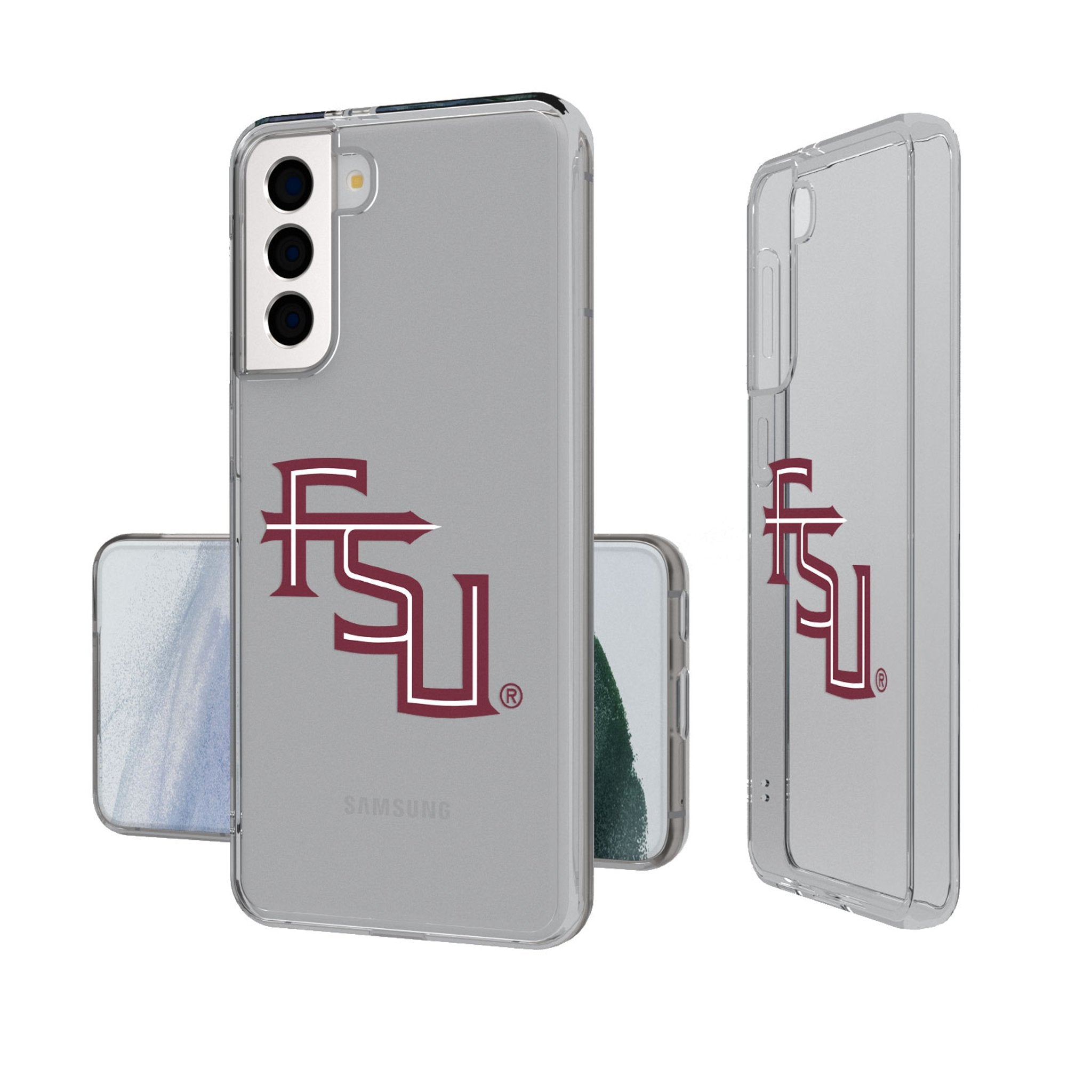 Florida State University Seminoles Athletic Wordmark Insignia Clear Phone Case - Sports Gifts, Sports Memorabilia, Sports Collectibles, Fan Shop