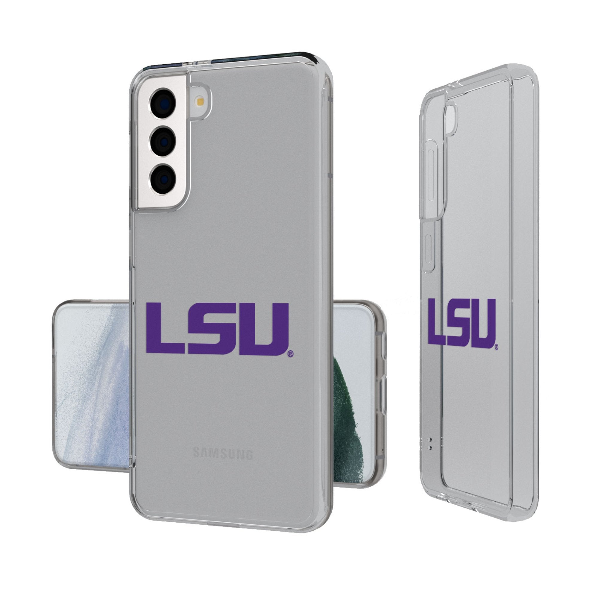 Louisiana State University Tigers Insignia Clear Phone Case - Sports Gifts, Sports Memorabilia, Sports Collectibles, Fan Shop