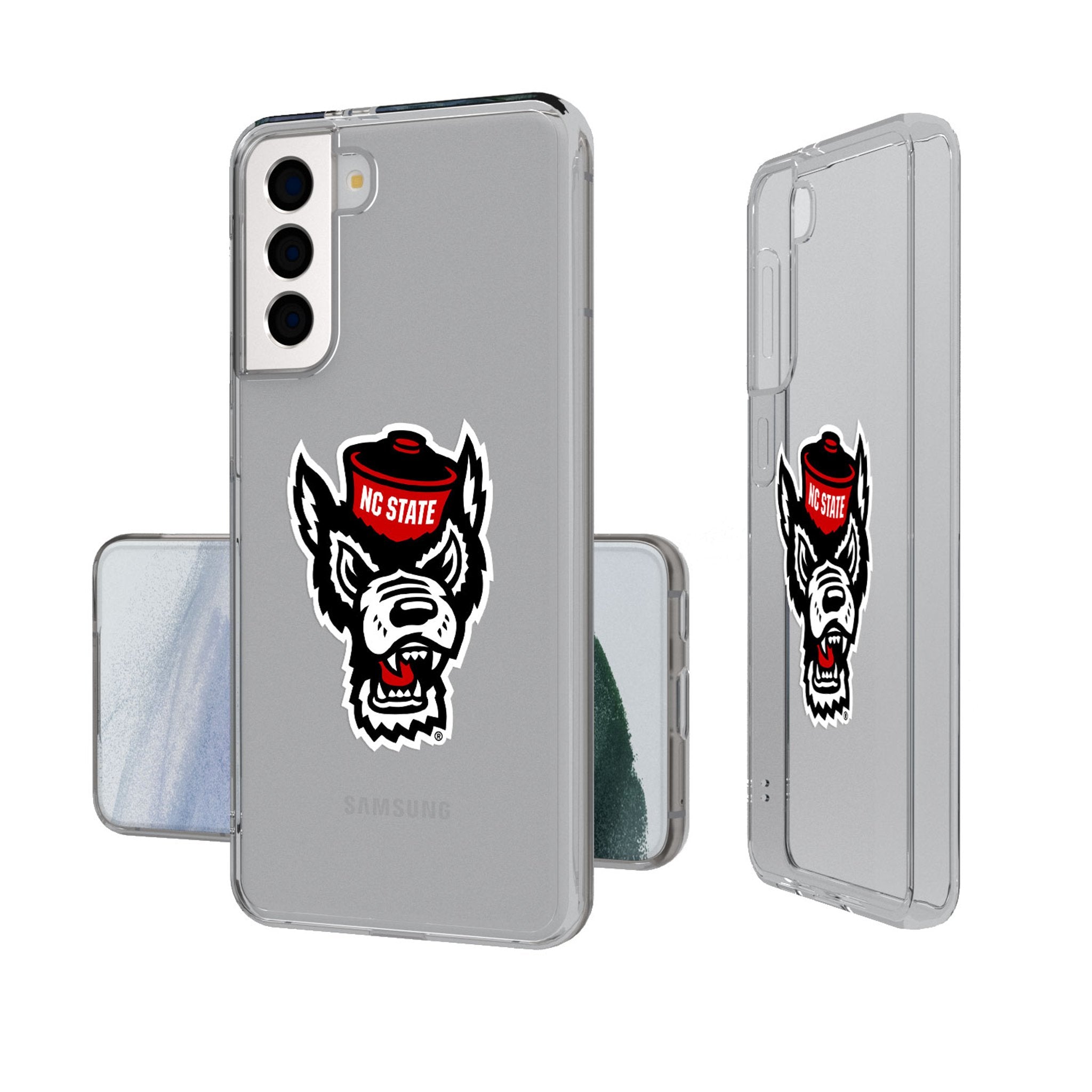 North Carolina State University Wolfpack Insignia Clear Phone Case - Sports Gifts, Sports Memorabilia, Sports Collectibles, Fan Shop