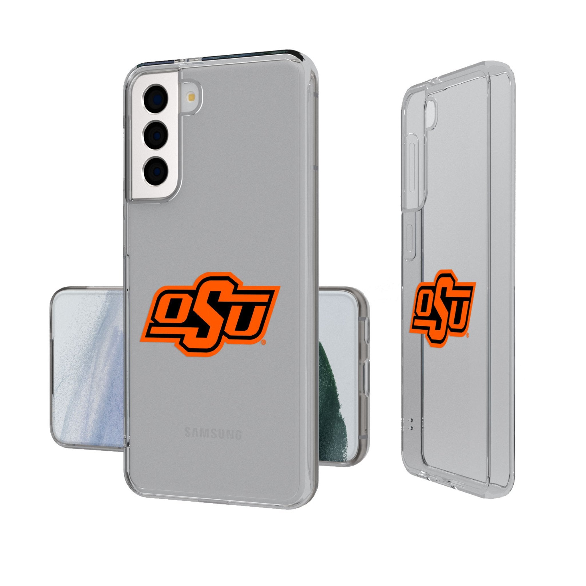 Oklahoma State University Cowboys Insignia Clear Phone Case - Sports Gifts, Sports Memorabilia, Sports Collectibles, Fan Shop